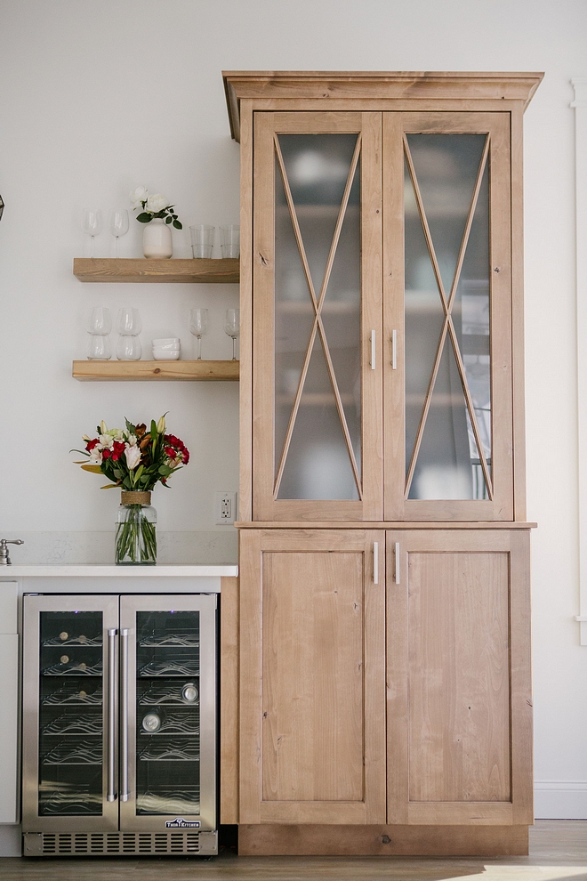 Alder Cabinet Cabinetry Schuler Cabinetry, Knotty Alder wood in Cappuccino Burnt Sienna Glaze finish Alder Cabinet #AlderCabinet