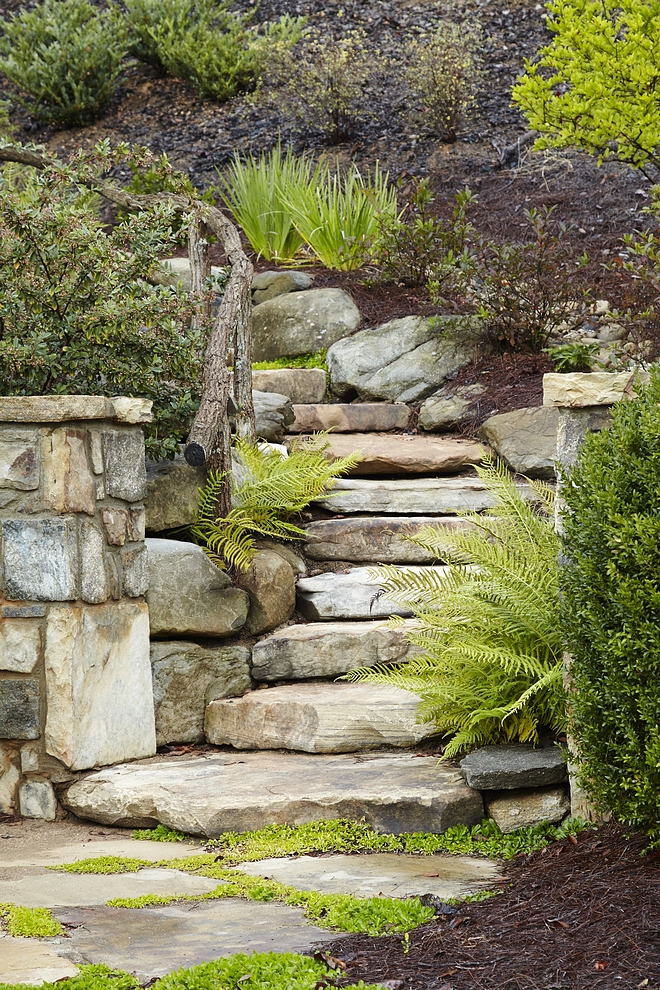 Natural stone steps Steps are made of natural Weathered Granite Landscaping Natural stone steps Steps are made of natural Weathered Granite Landscaping Gardens Garden stairway Garden steps #Naturalstonesteps #stonesteps #Landscaping #garden #gardens #stairway