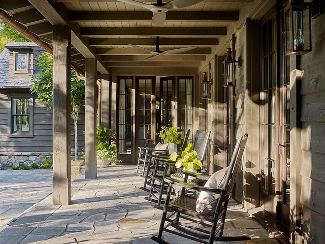 Rustic home Porch Rustic home porch with Bluestone flooring #rustichome #rusticporch #Bluestone