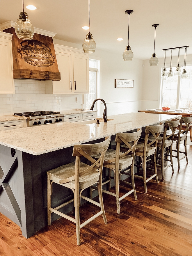 Kitchen Island Dimensions 11’10” x 4’ Great size for five stools