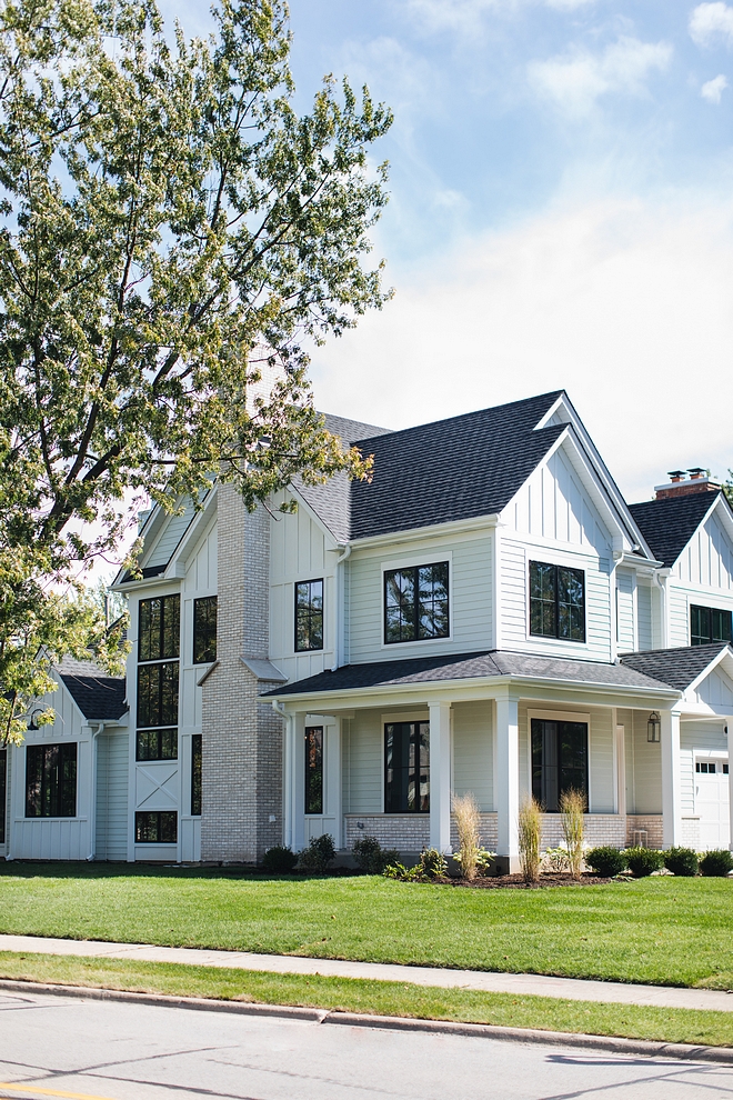 Black Windows are Sherwin Williams Tricorn Black SW 6258 The black windows are Pella #BlackWindows #SherwinWilliamsTricornBlack #SherwinWilliamsSW6258 #windows