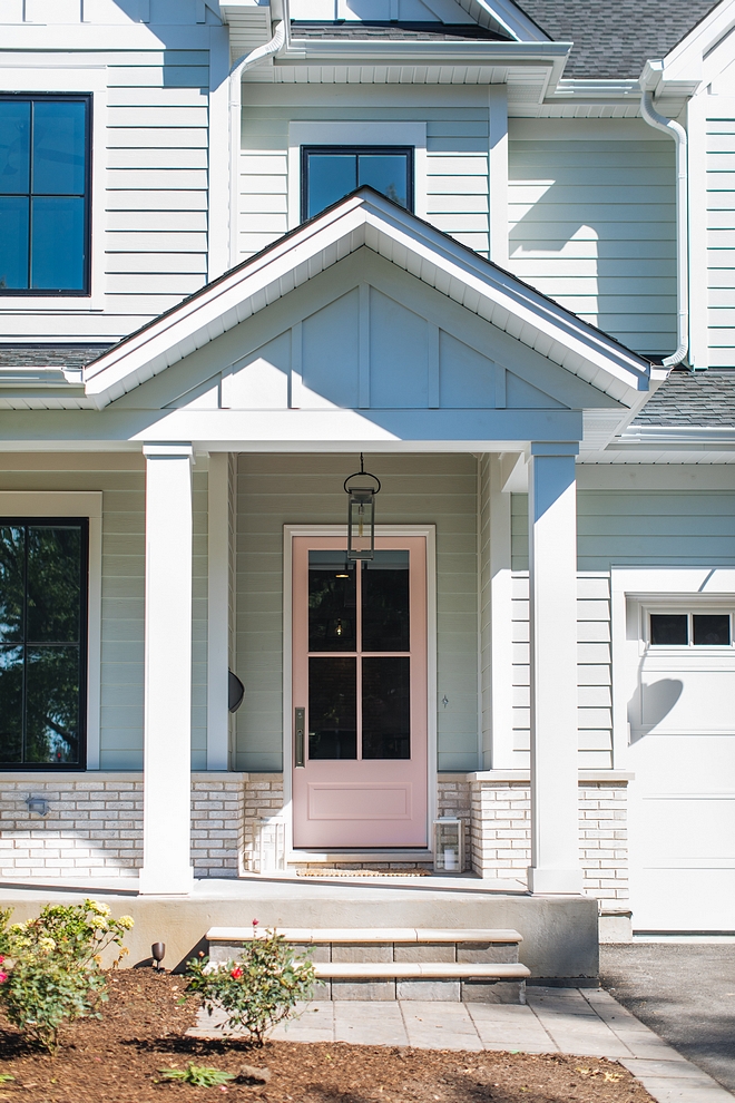 Sherwin Williams SW 6316 Rosy Outlook Millennial Pink Front Door Millennial Pink Front Door Paint Color Millennial Pink Front Door #MillennialPink #FrontDoor #SherwinWilliamsSW6316RosyOutlook #SherwinWilliamsSW6316 #SherwinWilliamsRosyOutlook