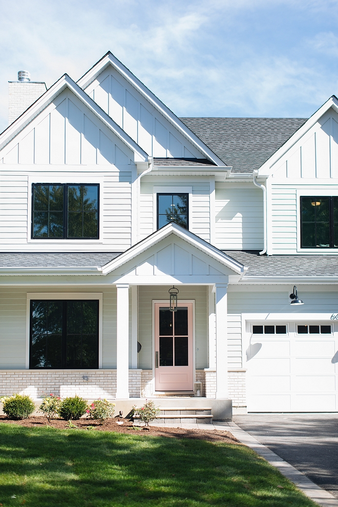 White Siding The white siding, including board and batten, are James Hardie Arctic White #witesiding #boardandbatten #siding #boardandbatten #JamesHardieArcticWhite #JamesHardiesiding #Hardie