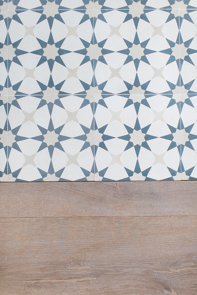 Cement Tile Shop Atlas III in Cadet, pacific White and Linen