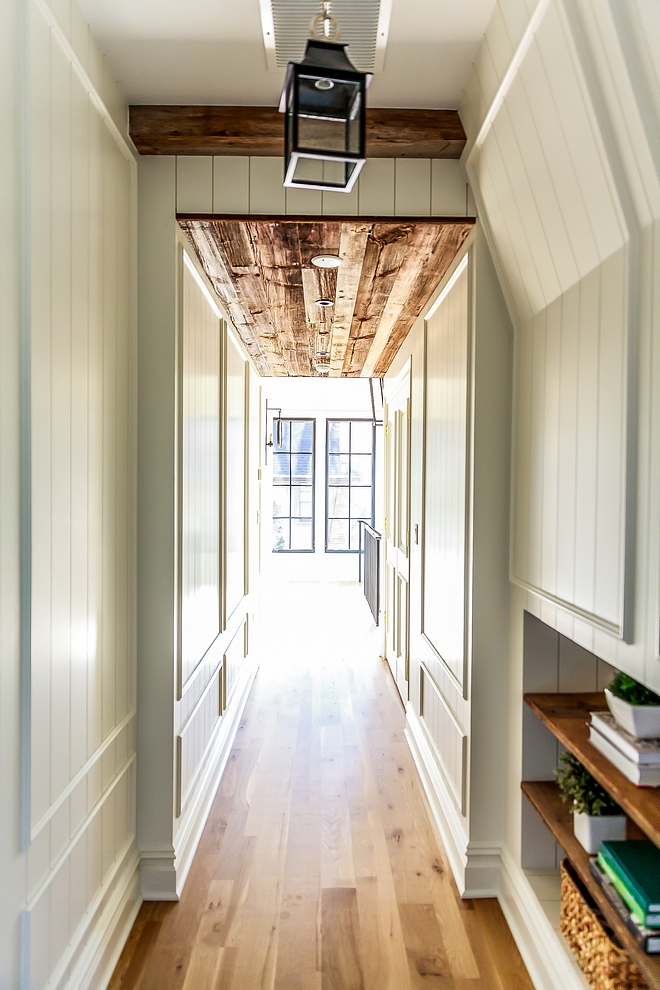 Reclaimed Plank Ceiling reclaimed wood Hallway with plank ceilings and paneled walls Reclaimed Plank Ceiling reclaimed Reclaimed shiplap planks Reclaimed Plank Ceiling reclaimed wood #ReclaimedPlankCeiling #ReclaimedPlanks #reclaimedshiplap #paneling #panels