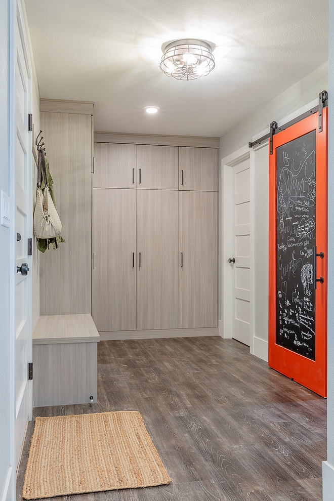 Sherwin Williams Cayenne SW 6881 Mudroom Barn Door Paint Color Sherwin Williams Cayenne SW 6881 Sherwin Williams Cayenne SW 6881 Sherwin Williams Cayenne SW 6881 #SherwinWilliamsCayenne #SherwinWilliamsSW6881