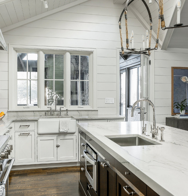 Kitchen island metal strip Kitchen island metal strip The kitchen island features a metal strip just below the drawers. I love this detail