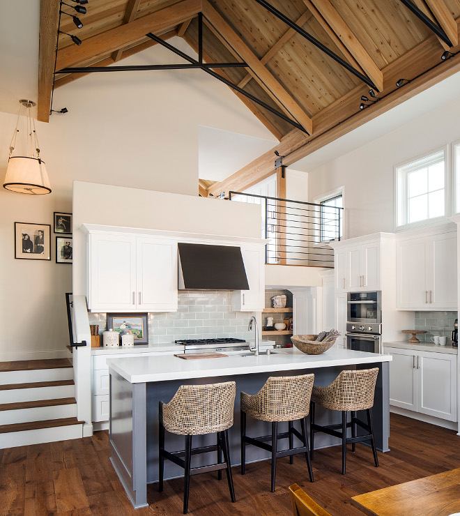 Sherwin Williams 7674 Peppercorn The kitchen island paint color is Sherwin Williams Peppercorn Sherwin Williams 7674 Peppercorn Sherwin Williams 7674 Peppercorn #SherwinWilliamsPeppercorn