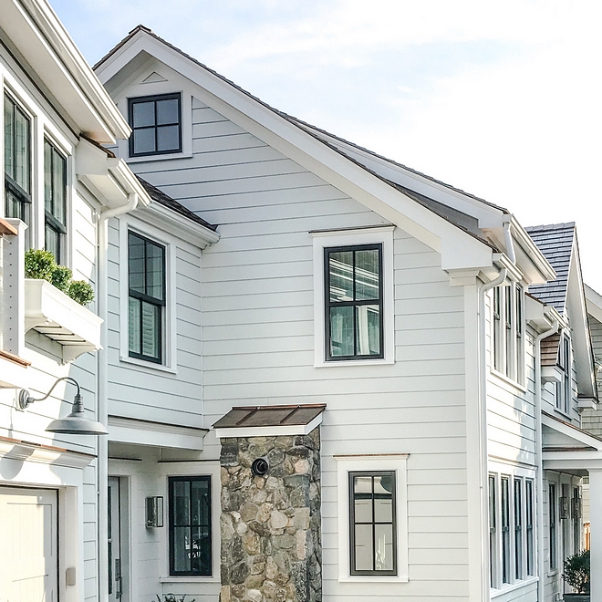 White Siding James Hardie Arctic White; all trim is Azek painted Benjamin Moore Super White Home Exterior White Siding James Hardie Arctic White; all trim is Azek painted Benjamin Moore Super White White Siding James Hardie Arctic White; all trim is Azek painted Benjamin Moore Super White #WhiteSiding #JamesHardie #HardiwArcticWhite #Azektrim #BenjaminMooreSuperWhite