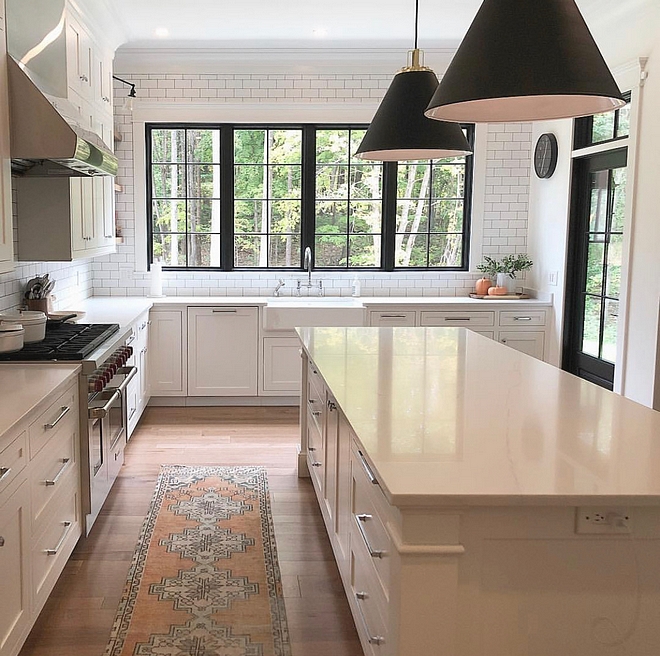 Kitchen windows The kitchen windows were a must have I wanted to be able to see my kids in the backyard, watch the deer each morning, and let as much light in as possible We wanted the outside to be pulled into our home as much as possible #kitchenwindows #kitchen #windows