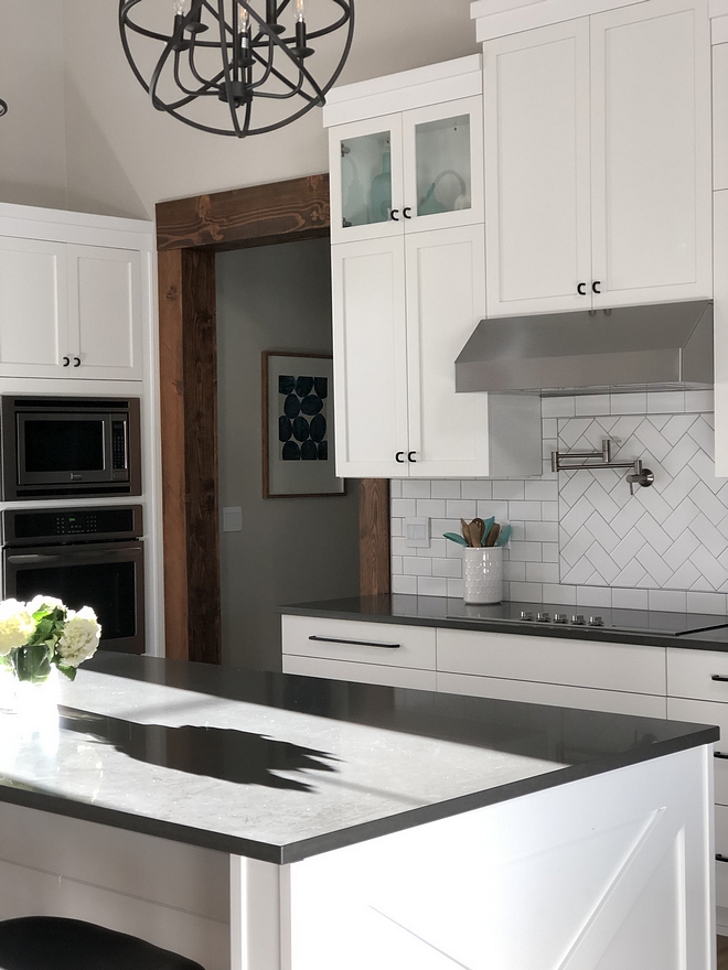 Affordable and timeless backsplash ideas The backsplash is a subway tile is a matte finish with a medium gray grout subway tile is a matte finish subway tile is a matte finish #subway tile is a matte finish #subwaytile #mattesubwaytile