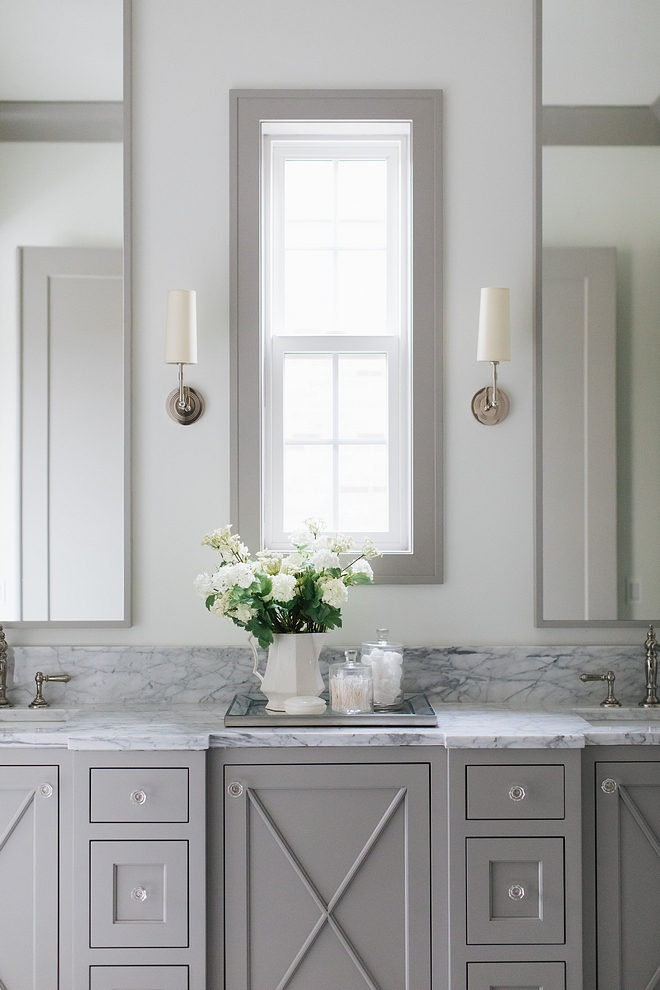 Benjamin Moore Ozark Shadows Grey Bathroom Cabinet Paint Color Benjamin Moore Ozark Shadows Benjamin Moore Ozark Shadows Benjamin Moore Ozark Shadows #BenjaminMooreOzarkShadows #GreyCabinet #paintcolor