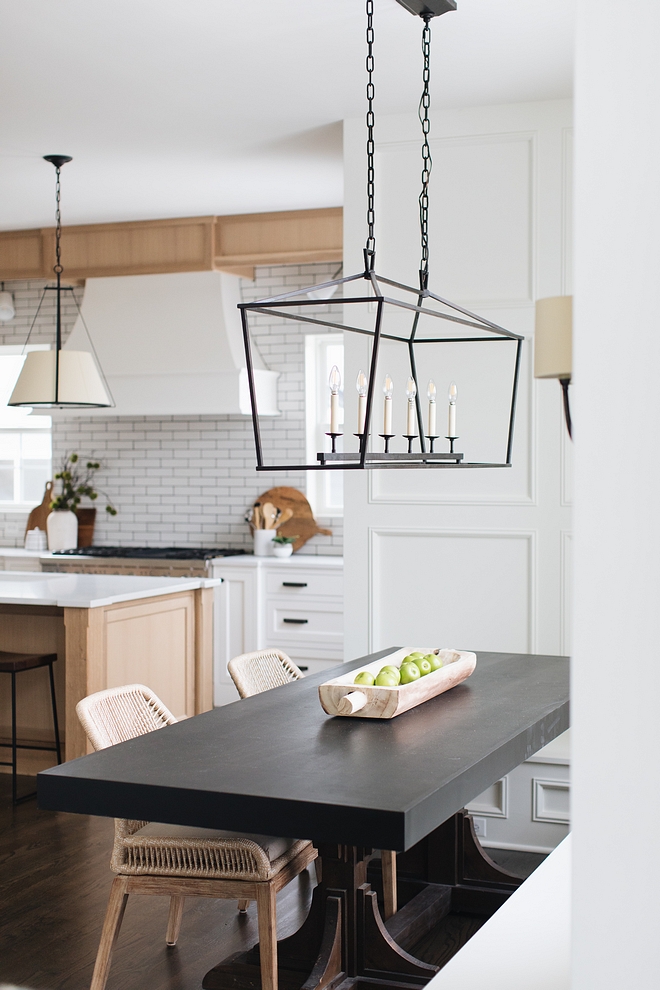 Breakfast Room Lighting Black matte linear chandelier Breakfast Room Lighting Breakfast Room Lighting ideas #BreakfastRoom #Lighting #Blackmattelighting #linearchandelier