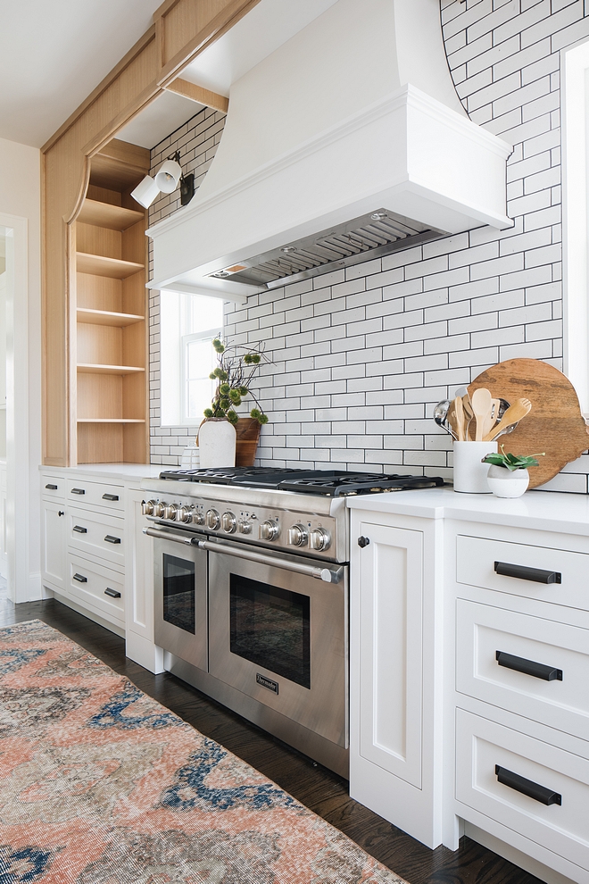 Kitchen Quarter Sawn Oak bookcase and trim framing hood wall New kitchen trend Hood wall Trim Kitchen Hood Frame Kitchen Quarter Sawn Oak bookcase and trim framing hood wall #Kitchen #QuarterSawnOak #bookcase #hoodwall #frame