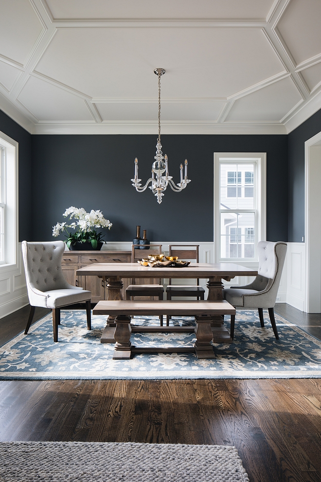Interior Design Ideas Grey Shingle, Charcoal Dining Room Ideas