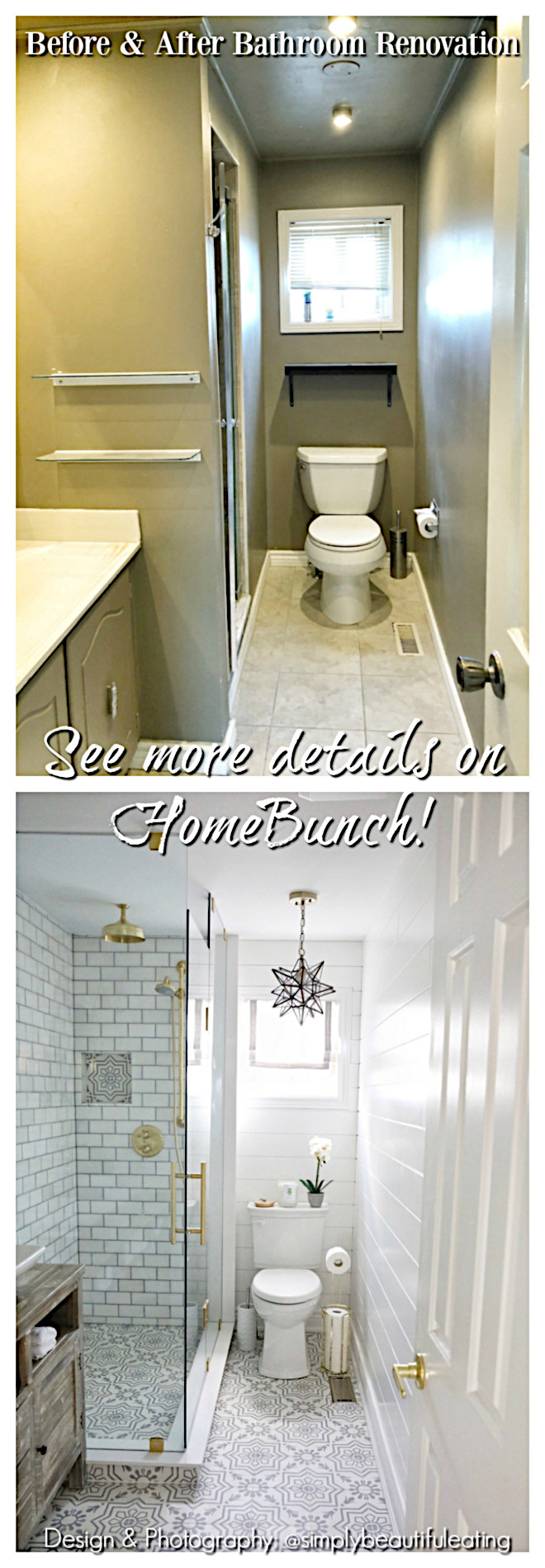 Bathroom Before and After Renovation