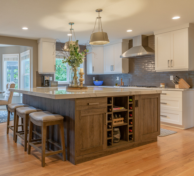 Kitchen island wine rack This is a modern and fresh way to have a kitchen island with wine rack and shelves Kitchen island wine rack This is a modern and fresh way to have a kitchen island with wine rack and shelves #Kitchenislandwinerack #modernkitchen #kitchenisland #winerack #kitchenislandshelves