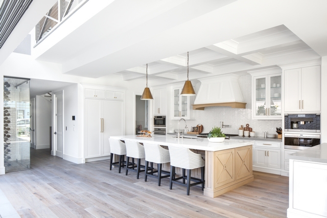 Hardwood flooring The flooring is an 8" light rustic white oak floor with a custom stain applied after installation #Hardwoodflooring #flooring #rusticwhiteoak