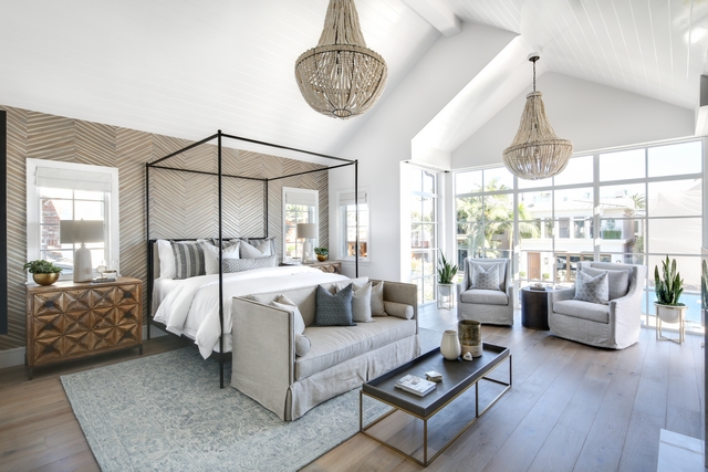 Master Bedroom with two chandeliers Master Bedroom with two Empire Beaded chandeliers Clay Bead Empire Chandelier #MasterBedroom #twochandeliers #Bedroomchandelier #EmpireBeadedchandeliers