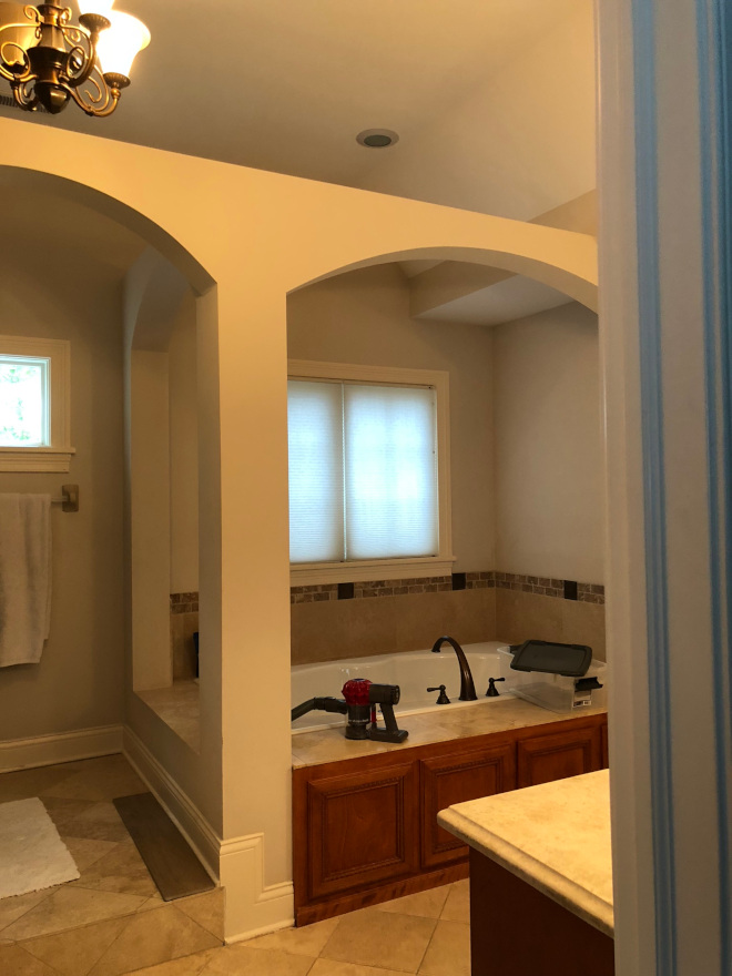 Bathroom before renovation and after pictures