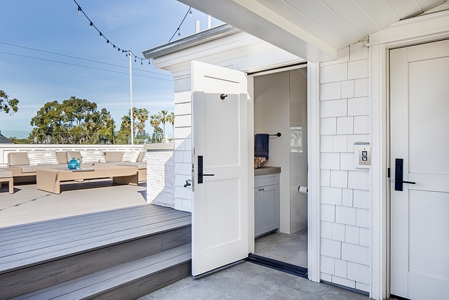 Rooftop bathroom