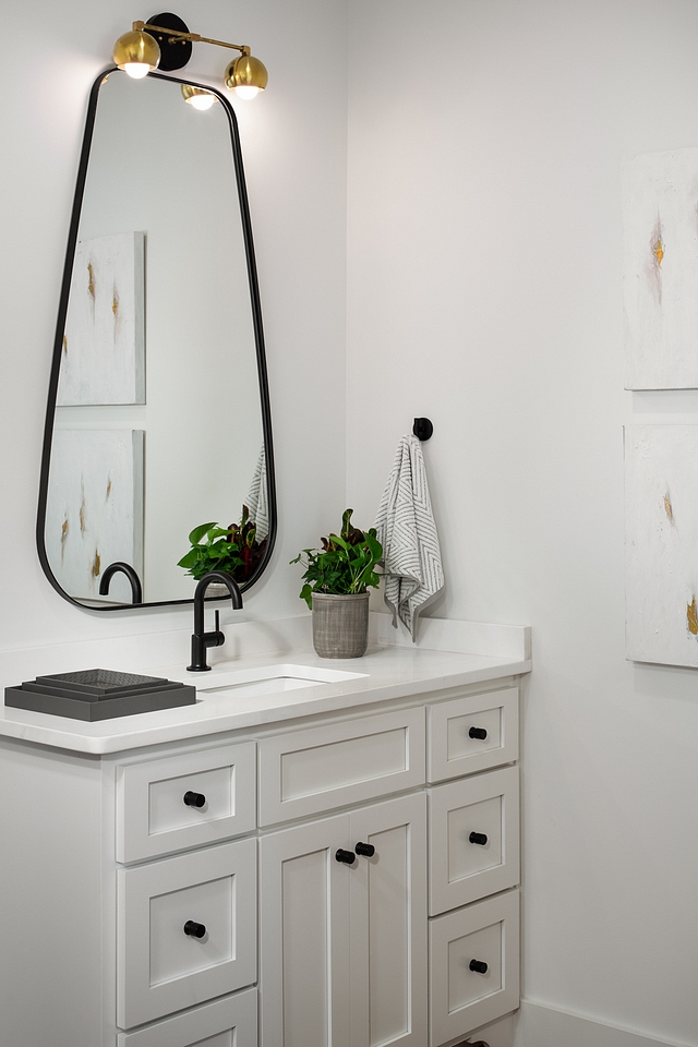 White farmhouse bathroom