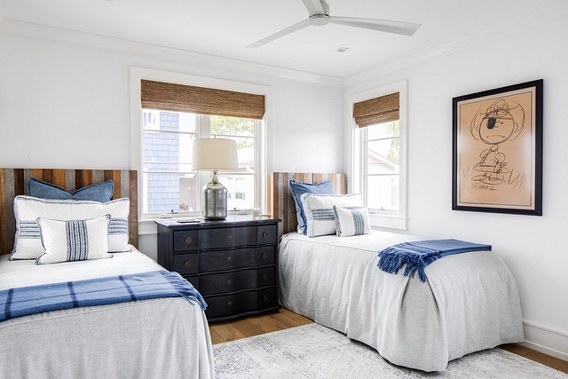 This guest bedroom was designed for future grandchildren with twin beds #guestbedroom #bedroom #twinbeds