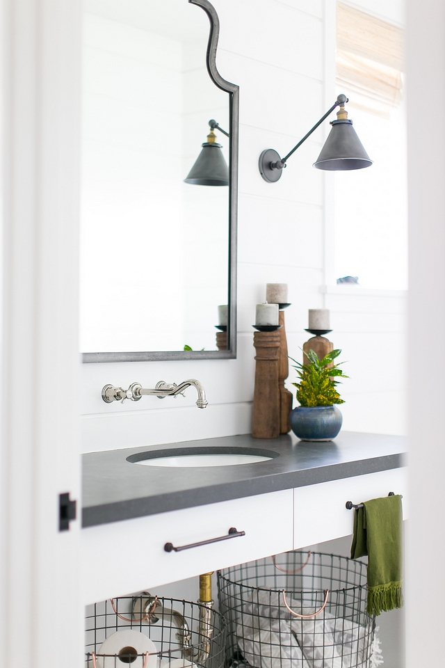 Bathroom vanity in Dunn Edwards White Dunn Edwards White with leathered quartz countertop, shiplap and wall mounted faucet Bathroom vanity in Dunn Edwards White Dunn Edwards White with leathered quartz countertop, shiplap and wall mounted faucet Bathroom vanity in Dunn Edwards White Dunn Edwards White with leathered quartz countertop, shiplap and wall mounted faucet Bathroom vanity in Dunn Edwards White Dunn Edwards White with leathered quartz countertop, shiplap and wall mounted faucet #Bathroom #bathroomvanity #DunnEdwardsWhite #White #leatheredquartz #quartzcountertop #shiplap #wallmountedfaucet