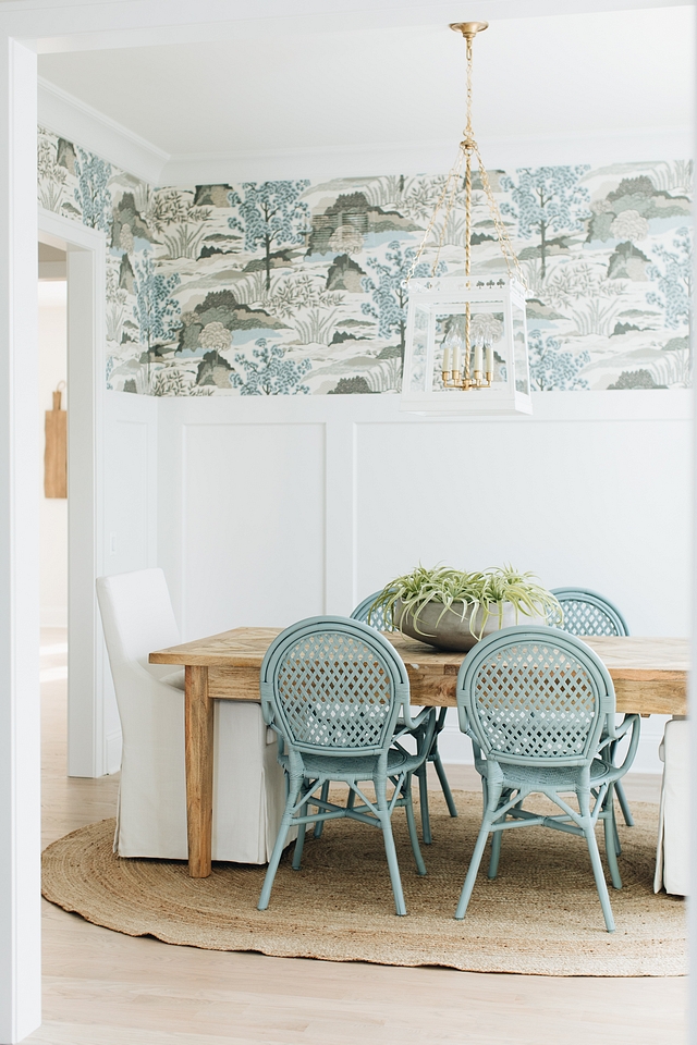 Wallpaper above wainscoting Dining Room Wallpaper Thibaut Daintree in Aqua Wallpaper above wainscoting Wallpaper Thibaut Daintree in Aqua Wallpaper above wainscoting Wallpaper Thibaut Daintree in Aqua #Wallpaper #wallpaperabovewainscoting #Wallpaper #diningroomwallpaper #diningroom #ThibautDaintree