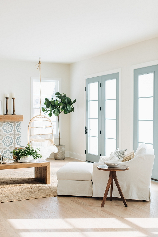 Benjamin Moore James River Gray French door paint color Benjamin Moore James River Gray Benjamin Moore James River Gray French doors Benjamin Moore James River Gray Benjamin Moore James River Gray #BenjaminMooreJamesRiverGray #Frenchdoors