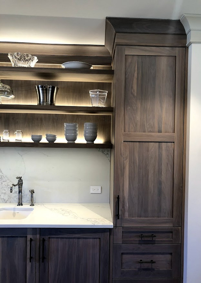 Grey Stained Oak Cabinets