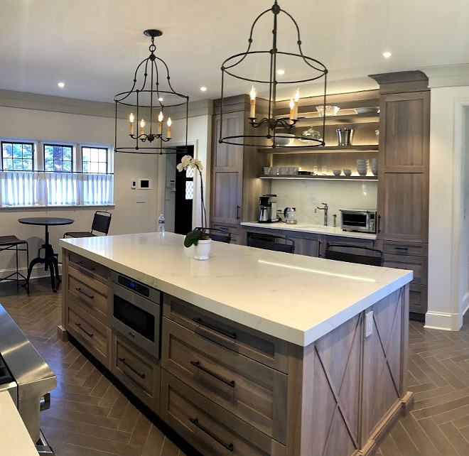 Kitchen Renovation With Grey Stained Oak Cabinets Home Bunch