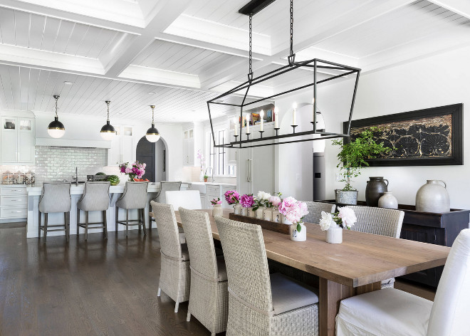 Kitchen dining room tongue and groove ceiling Kitchen 8” wide tongue and groove wide planks on the ceiling To designate the eating area, we added an architectural feature using beams Kitchen dining room tongue and groove ceiling Kitchen Kitchen dining room tongue and groove ceiling Kitchen #Kitchen #ceiling #diningroom #tongueandgroove #ceiling #Kitchenceiling