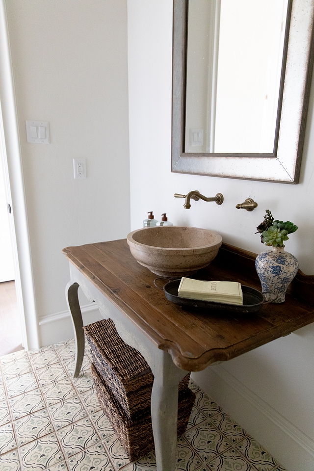 Repurposed vanity I really loved how we custom made this vanity from a repurposed desk Repurposed bathroom vanity Repurposed bathroom vanity Repurposed bathroom vanity #Repurposedbathroomvanity #Repurposedvanity #bathroomvanity