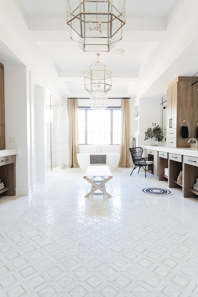 Master Bathroom Accent Floor Tile