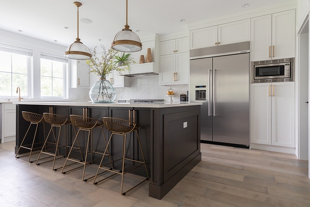 Benjamin Moore Iron Mountain Benjamin Moore Iron Mountain kitchen island paint color with white cabinets Benjamin Moore Iron Mountain island #BenjaminMooreIronMountain #kitchenisland #paintcolor #kitchen