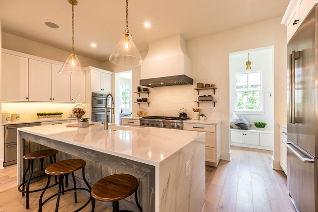 Waterfall Kitchen island