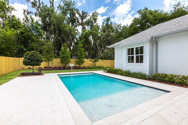 Pool Backyard with Fence