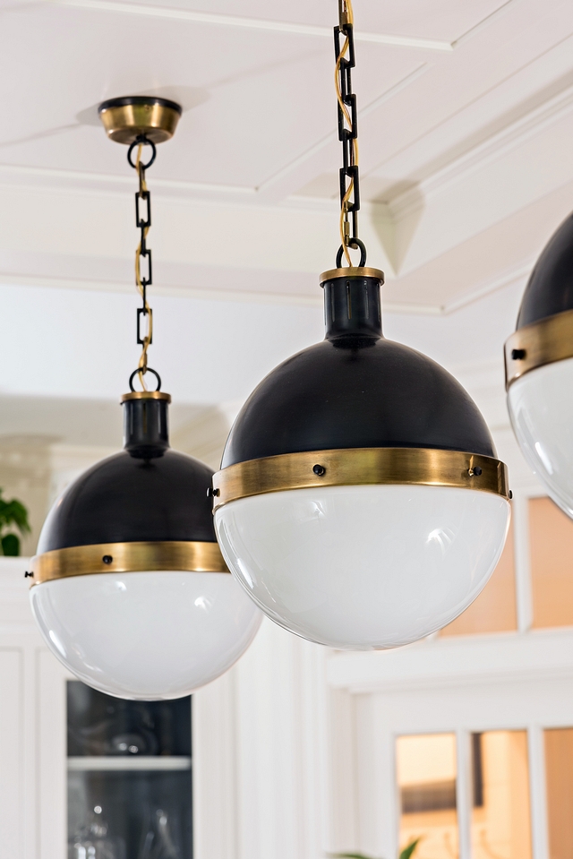 Kitchen Pendants The Hicks Pendant by Visual Comfort will bring a tinge of industrial design to any kitchen #kitchen #HicksPendant #VisualComfort #industriallighting #kitchenlighting #kitchenpendant