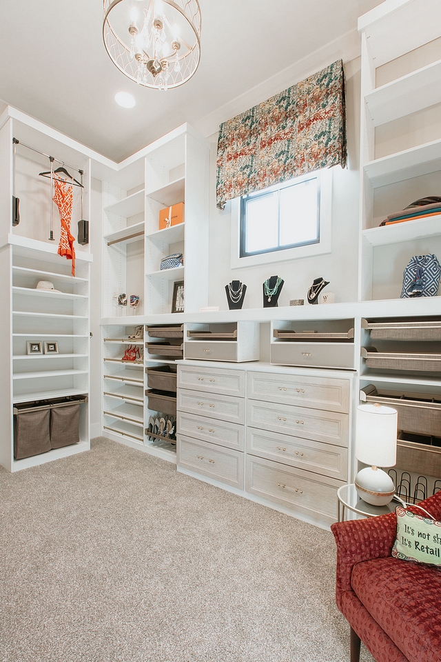 Closet Dressing Room This custom dressing room features plenty of organized storage space Closet Dressing Room Closet Dressing Room #Closet #DressingRoom