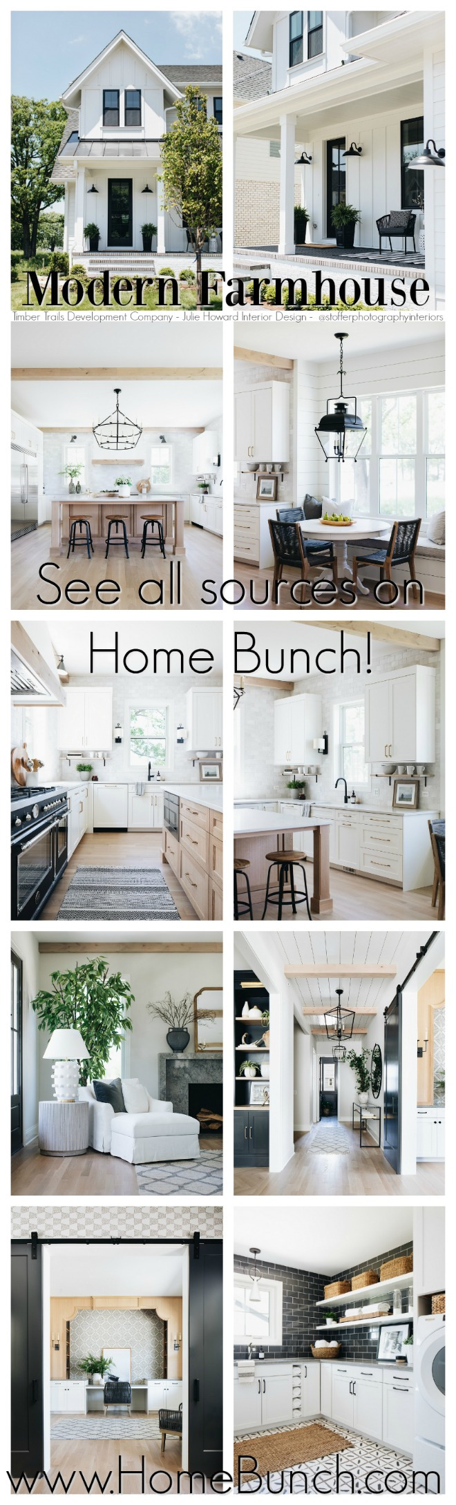 Black And White Modern Farmhouse Home Bunch Interior