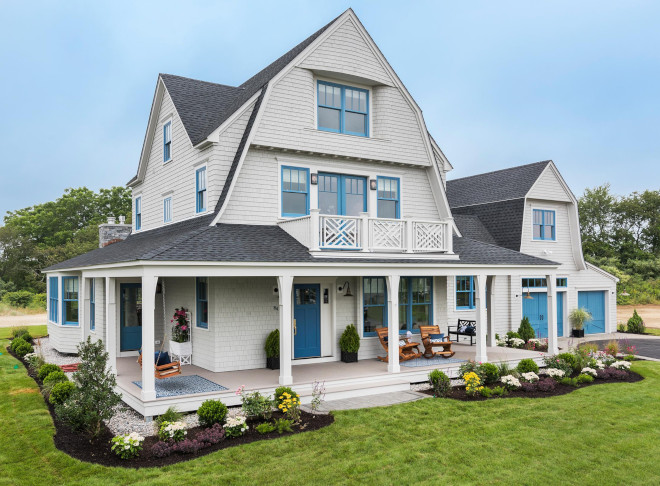 Gambrel Shingle Home Exterior