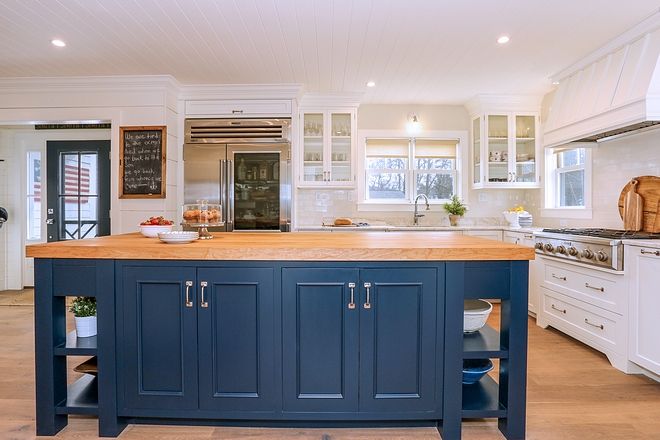 Navy Blue Kitchen - Home Bunch Interior Design Ideas