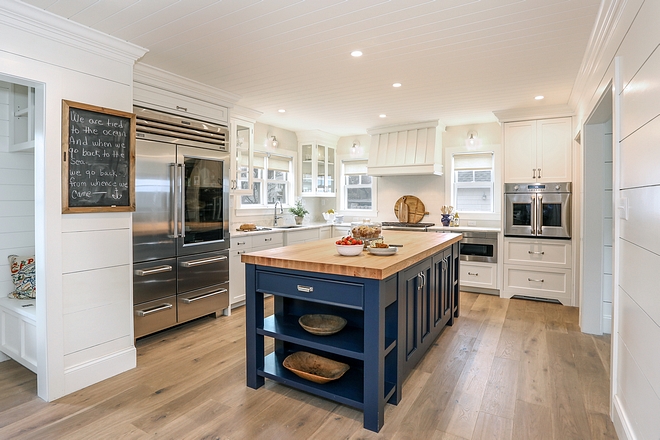 Kitchen with Blue Island