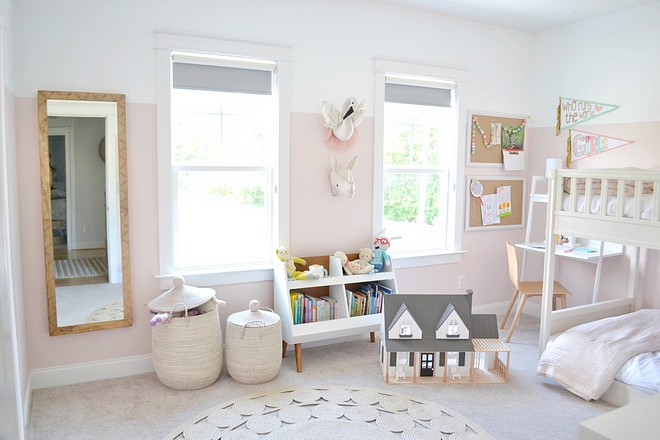 Two-toned bedroom paint color