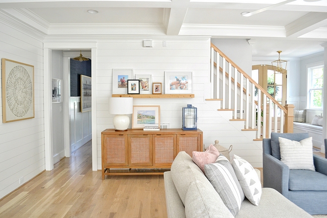 Living Room Cabinet Sideboard with floating shelf