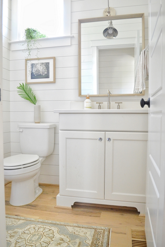 Powder Room Shiplap Paint Color