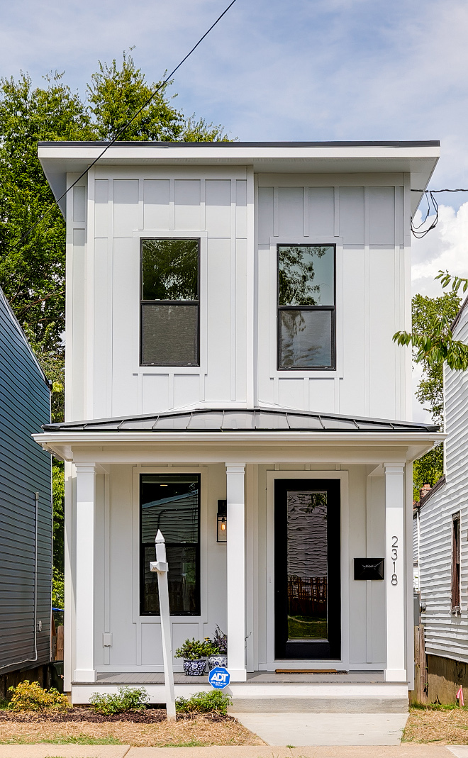 Narrow Lot Modern Farmhouse Home