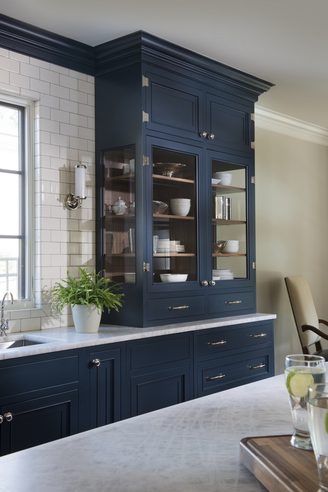 Navy Blue Kitchen - Home Bunch Interior Design Ideas