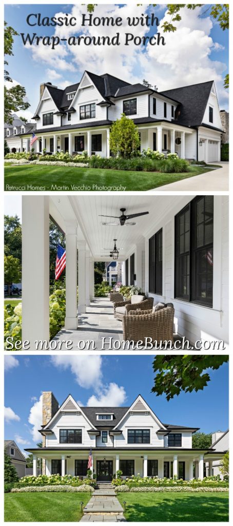 Modern Farmhouse with Wrap-around Porch - Home Bunch Interior Design Ideas